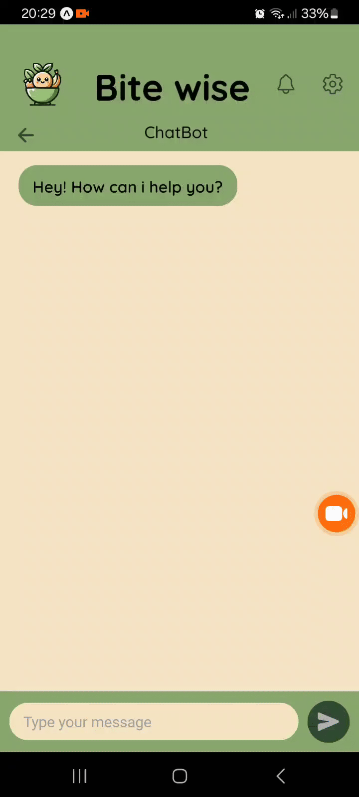 ChatBot Interface