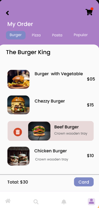 Delivery Order Cart
